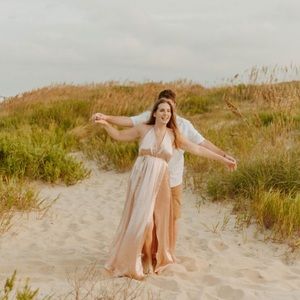 Metallic Rose Gold Dress